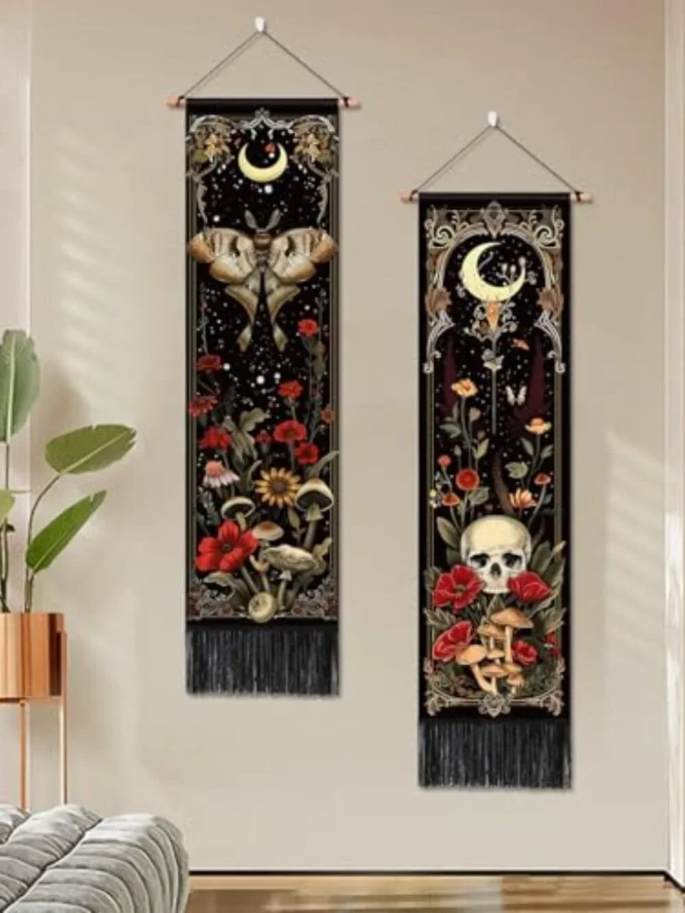 BRAND NEW Pack of 2 Witchy Gothic Wall Bedroom Decor